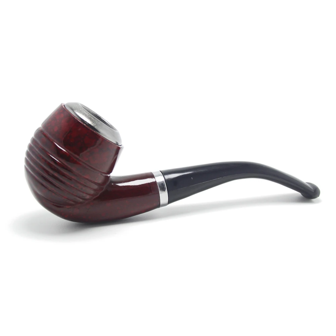 Geschenkset für Herren – Edelstahl-Flachmann mit Trichter, Mini-Flasche & Pfeife im Leder-Look